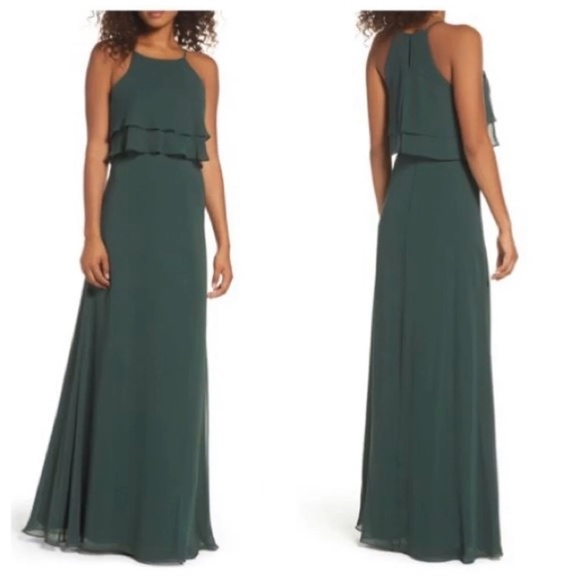 Jenny Yoo Charlie Ruffle Bodice Gown - Picture 9 of 12